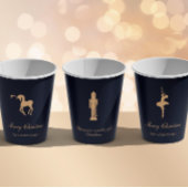 Blue elegant Nutcracker personalized cup Papieren Bekers