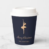 Blue elegant Nutcracker personalized cup Papieren Bekers (Voorkant)