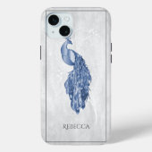 Blue Elegant Peacock op maat Case-Mate iPhone Case (Achterkant)