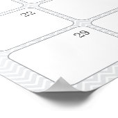 Blue Elephant Baby Birthday Predication Calendar Poster (Hoek)