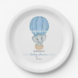 Blue Elephant Baby Boy Douche Papier Bord