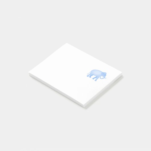 Blue Elephant Baby Boy Post-it® Notes (Schuin)