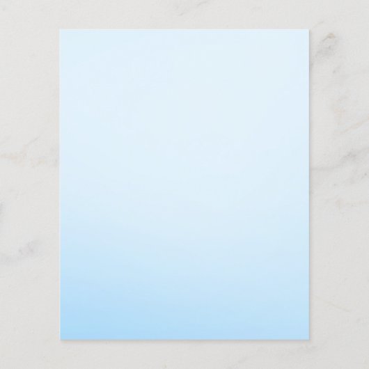 Blue Elephant Baby Boy Shower Predicted Game Flyer (Achterkant)