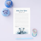 Blue Elephant Baby eerste jaar bucketlist Flyer (Enkel)