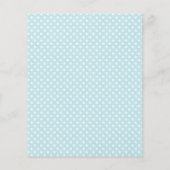 Blue Elephant Baby shower Bingo (Achterkant)