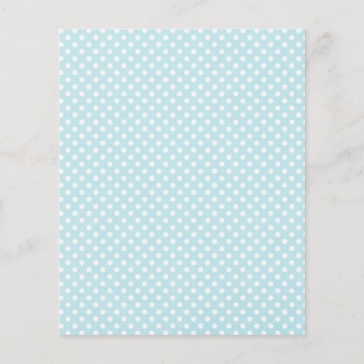 Blue Elephant Baby shower Bingo (Achterkant)