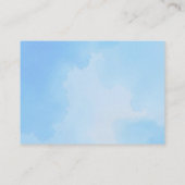 Blue Elephant Baby shower Boek Aanvraag Kaart – Sc (Achterkant)