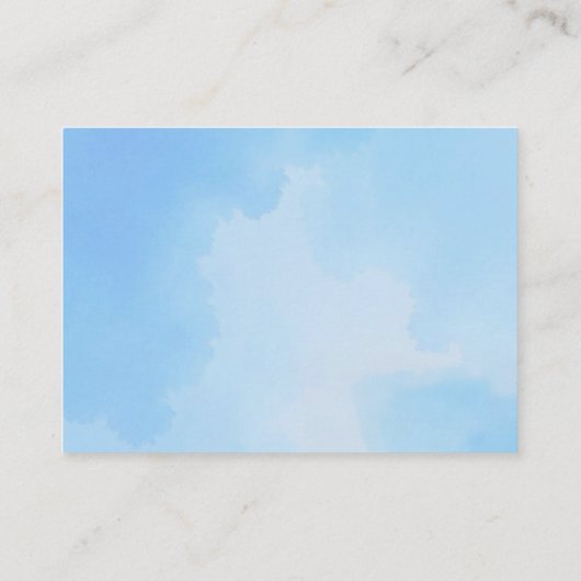 Blue Elephant Baby shower Boek Aanvraag Kaart – Sc (Achterkant)