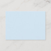 Blue Elephant Baby shower Hoe groot is mama's buik Contactkaartje (Achterkant)