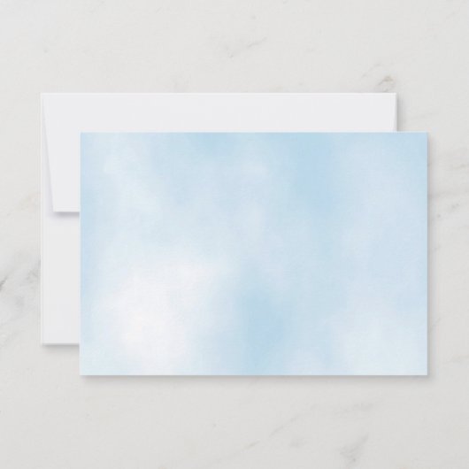 Blue Elephant bedankje Bedankkaart (Achterkant)