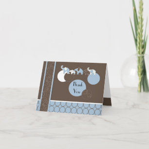 Blue Elephant bedankje Bedankkaart