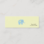 Blue Elephant Bedankt Mini Visitekaartje (Achterkant)