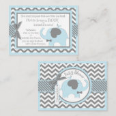 Blue Elephant Bird neemt een Kaart mee (Voorkant / Achterkant)