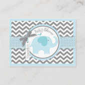 Blue Elephant Bird Place Card Plaatskaartje (Achterkant)