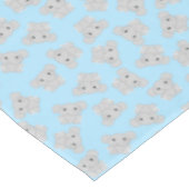 Blue Elephant Birthday Party Tafelkleed (Gekanteld)