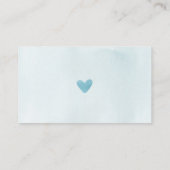 Blue Elephant Book Request Baby shower Card Informatiekaartje (Achterkant)