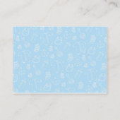 Blue Elephant Books for Baby Shower Card Informatiekaartje (Achterkant)