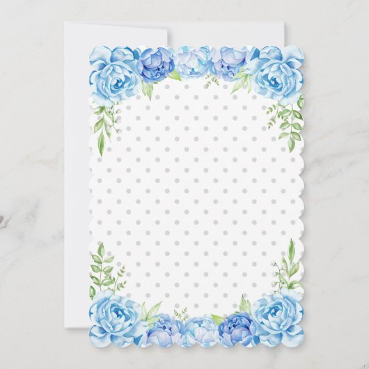 Blue Elephant Boy 1e eerste 2e verjaardag Kaart (Achterkant)