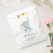Blue Elephant Boy Baby shower Favor Bags Bedankzakje (Gezegeld)