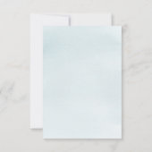 Blue Elephant Boy Baby shower Invitation Card Kaart (Achterkant)