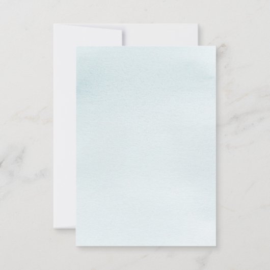 Blue Elephant Boy Baby shower Invitation Card Kaart (Achterkant)