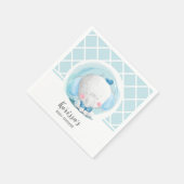 Blue Elephant Boy Baby shower Servet (Hoek)