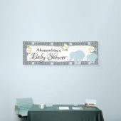 Blue Elephant Boy Baby shower Spandoek (Beurs)