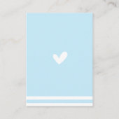 Blue Elephant Boy Books for Baby Invitation Insert Informatiekaartje (Achterkant)