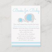 Blue Elephant Boy Books for Baby Invitation Insert Informatiekaartje (Voorkant)