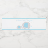 Blue Elephant Boy Water Bottle Labels Waterfles Etiket (Enkel label)