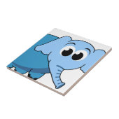 Blue Elephant Ceramic Tegel Tegeltje (Zijkant)