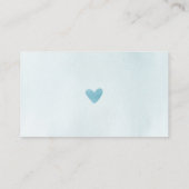 Blue Elephant Diaper Baby shower Card Informatiekaartje (Achterkant)