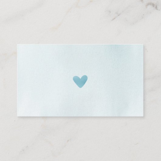 Blue Elephant Diaper Baby shower Card Informatiekaartje (Achterkant)