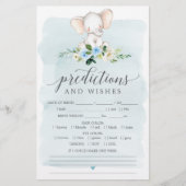 Blue Elephant Double Sided Baby shower Games (Voorkant)