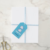 Blue Elephant Gift Label Cadeaulabel (Met Touw)