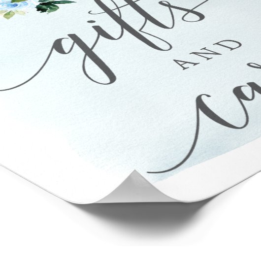 Blue Elephant Gifts and Kaarten Sign. Poster (Hoek)