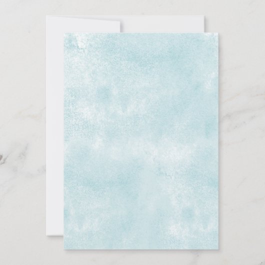 Blue Elephant Gold Twinkle Little Star Baby shower Kaart (Achterkant)