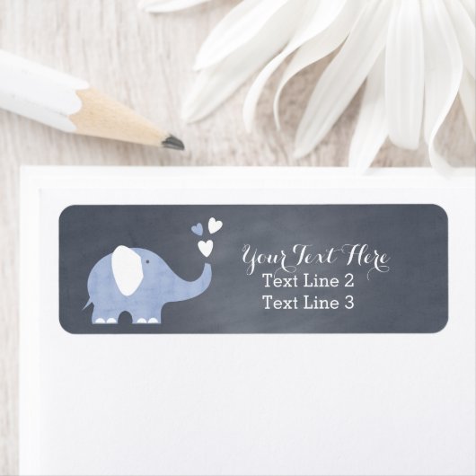 Blue Elephant Heart Etiket (Insitu)