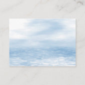 Blue Elephant Hete Luchtballon Baby shower Informatiekaartje (Achterkant)