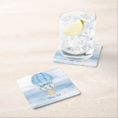 Blue Elephant Hete Luchtballon Papier Onderzetter (Insitu)