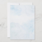 Blue Elephant It’s a Boy Baby Shower Invitation Kaart (Achterkant)