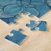 Blue Elephant Jigzaag Puzzle Legpuzzel (Zijkant)