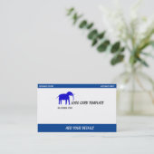 Blue Elephant Logo Visitekaartje (Staand voorkant)
