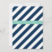 Blue Elephant Ma en Baby shower Invitation Kaart (Achterkant)