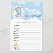 Blue Elephant Nursery Rhyme Emoji Pictionary Game (Voorkant)