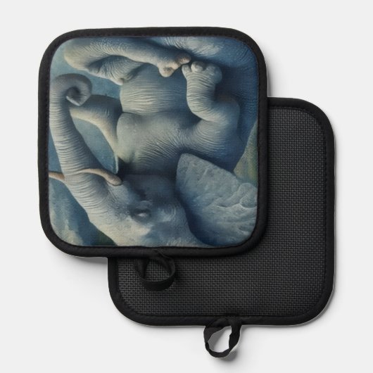 Blue Elephant  Pannenlap (Voorkant / Achterkant)