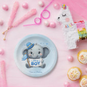 Blue Elephant Paper Bord (Feest)