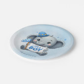 Blue Elephant Paper Bord (Gekanteld)