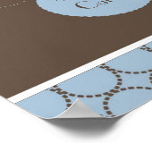 Blue Elephant Personalized Room Poster (Hoek)