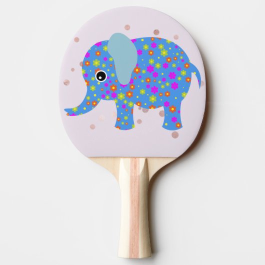 Blue Elephant Ping Pong Paddle Tafeltennisbatje (Achterkant)